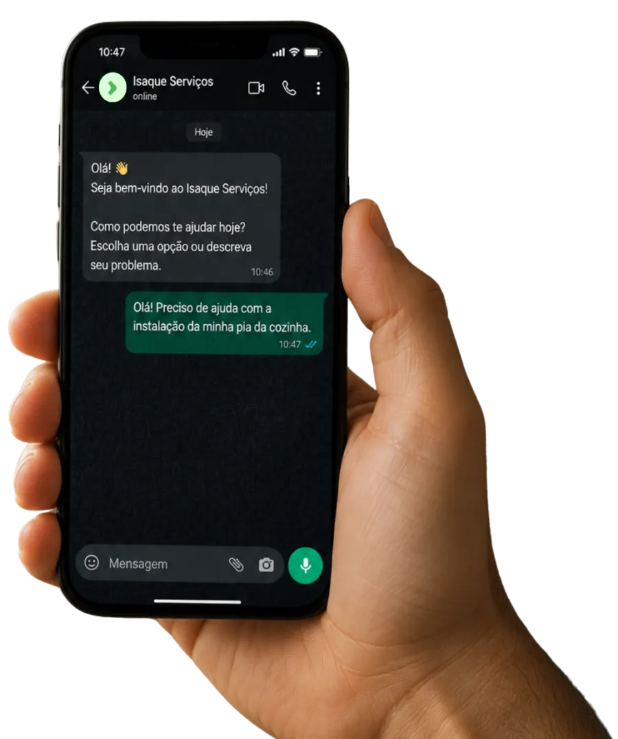 Conversa com o Isaque pelo WhatsApp